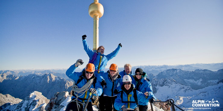 Gipfelbesteigung Team-Event Tagung Alpenhof Murnau