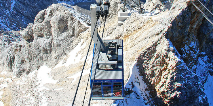 Seilbahn an Bergahng