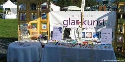 Glaskunst glaskunst stand töpfermarkt murnau