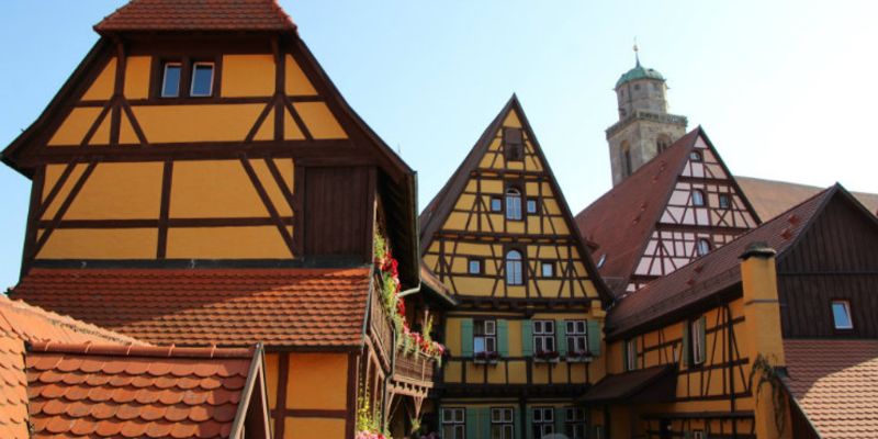 fachwerkhauser in Dinkelsbühl